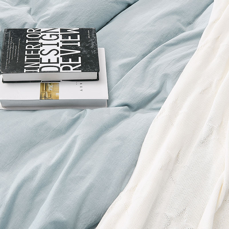 Solid color duvet set