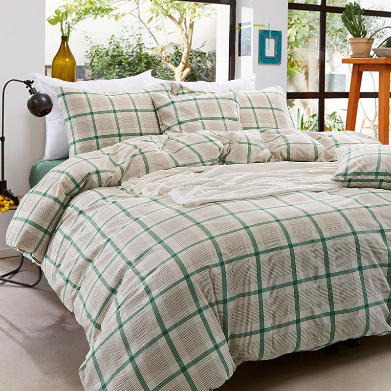 Washed cotton duvet set