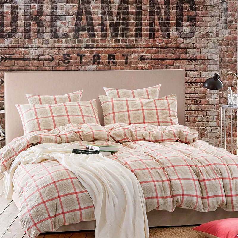 Washed cotton duvet set
