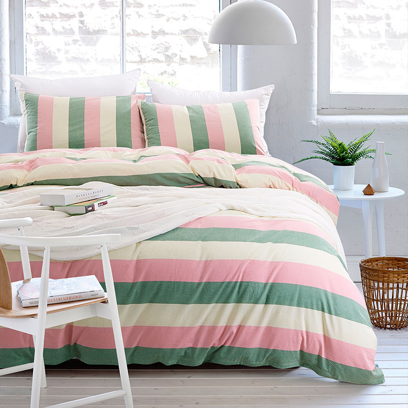 Washed cotton duvet set