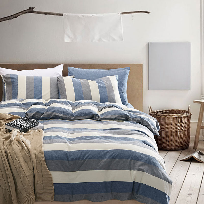 Washed cotton duvet set