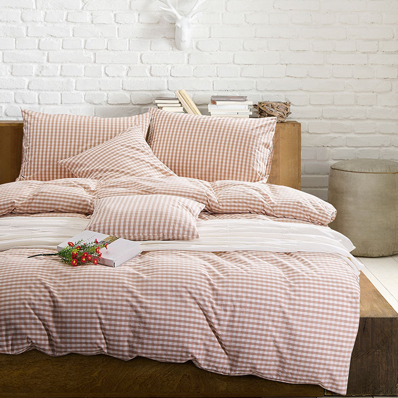 Washed cotton duvet set