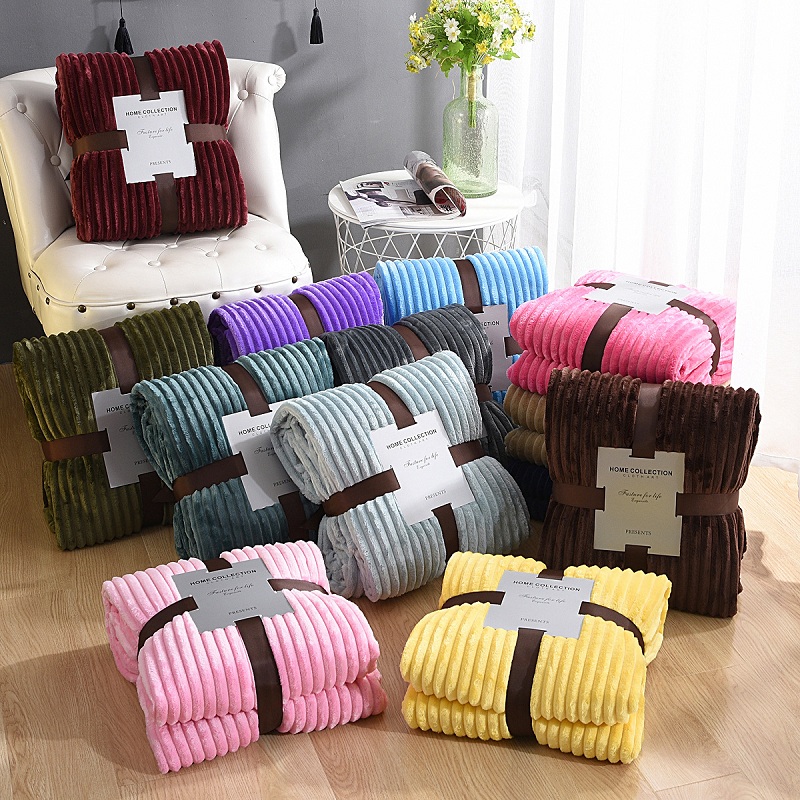 large striped woollen blanket